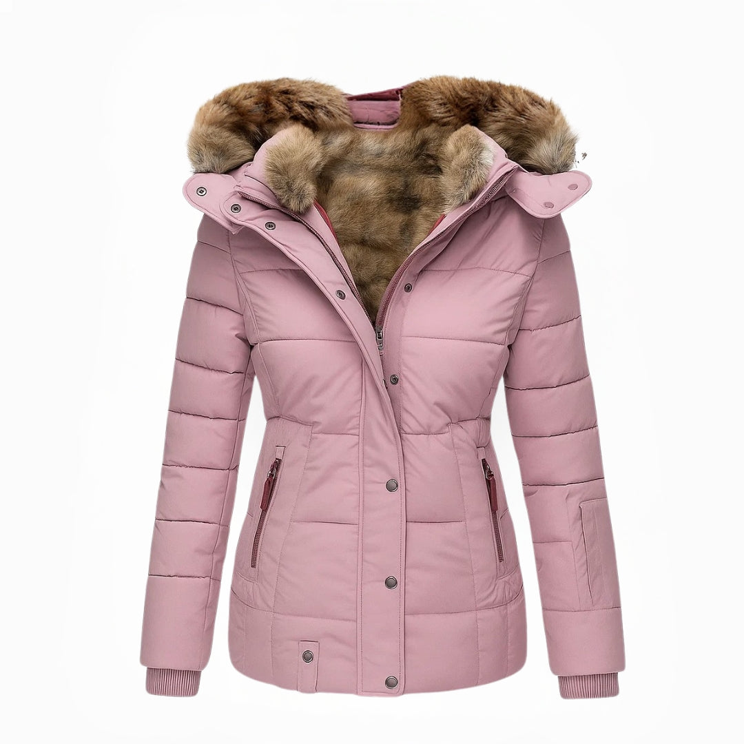 Hooded Quilted Winter Coat for Women