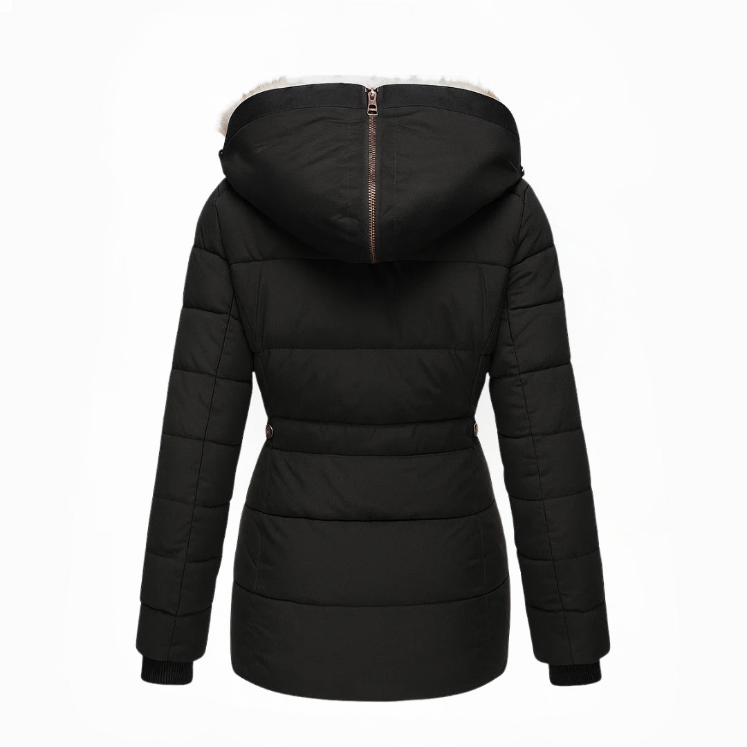 Hooded Quilted Winter Coat for Women