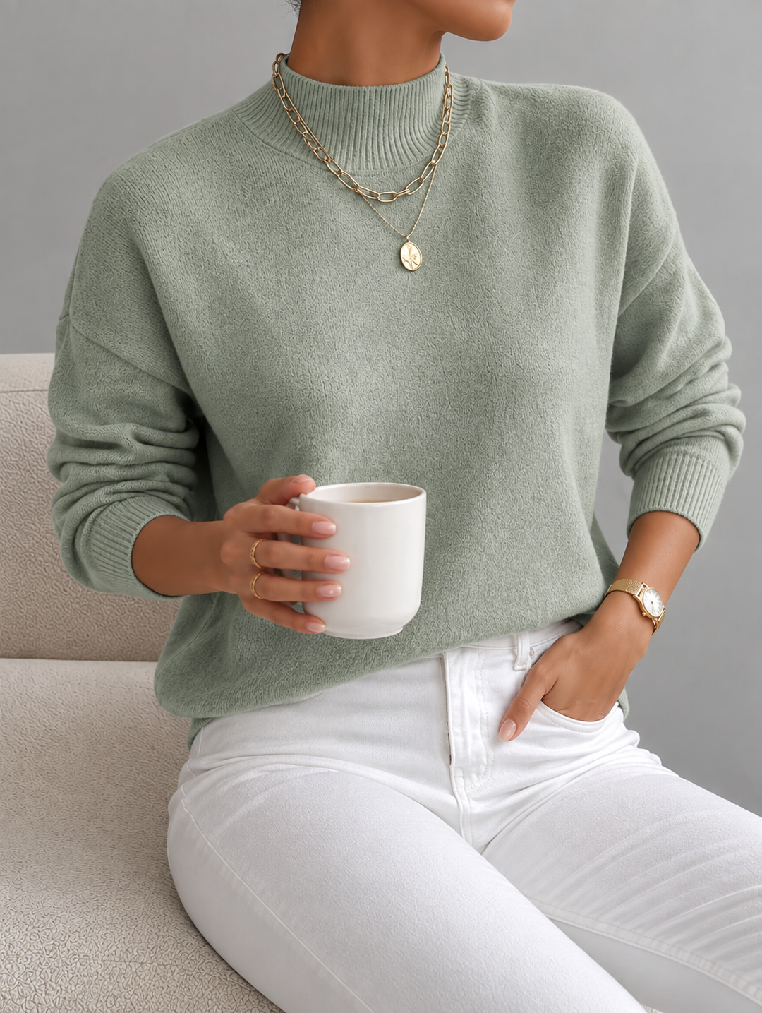 Crew Neck Sweater for Women
