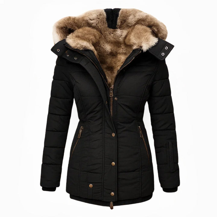 Hooded Quilted Winter Coat for Women