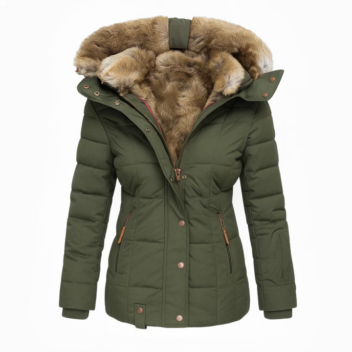 Hooded Quilted Winter Coat for Women