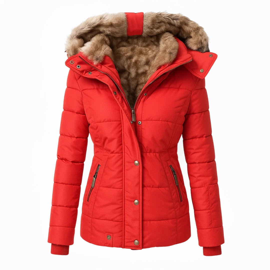 Hooded Quilted Winter Coat for Women