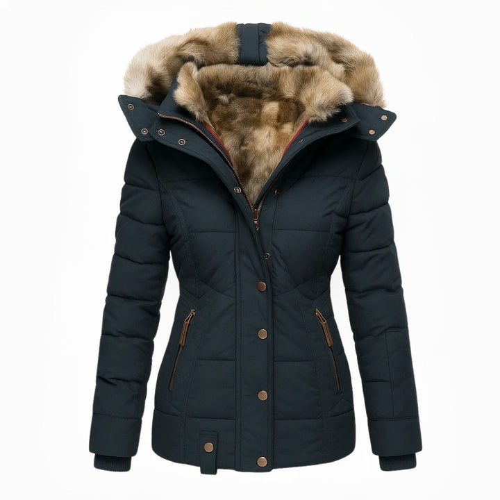 Hooded Quilted Winter Coat for Women