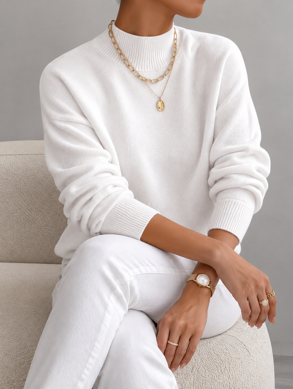 Crew Neck Sweater for Women