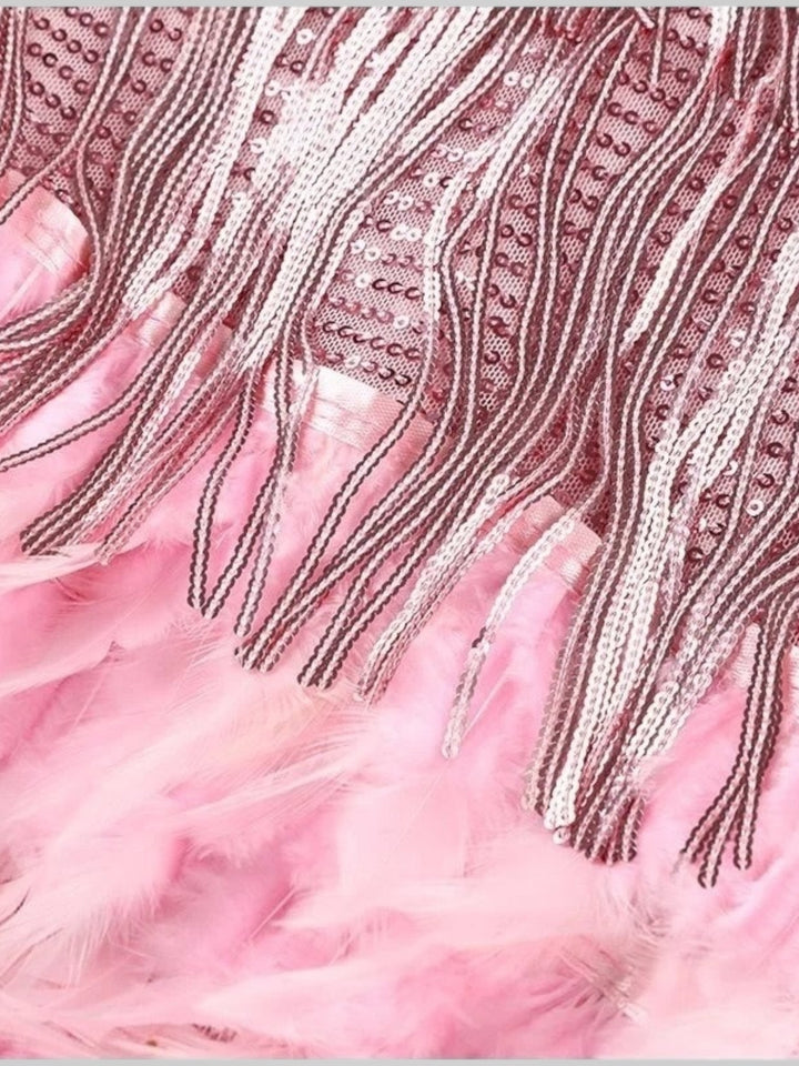 Matilda | Feathered Mini Dress