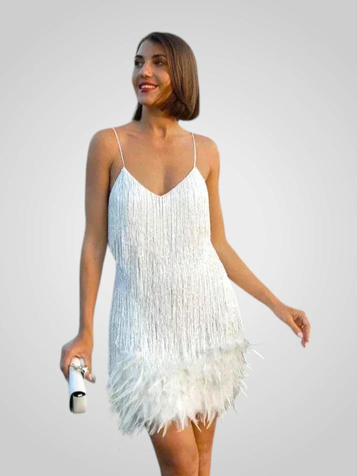 Matilda | Feathered Mini Dress