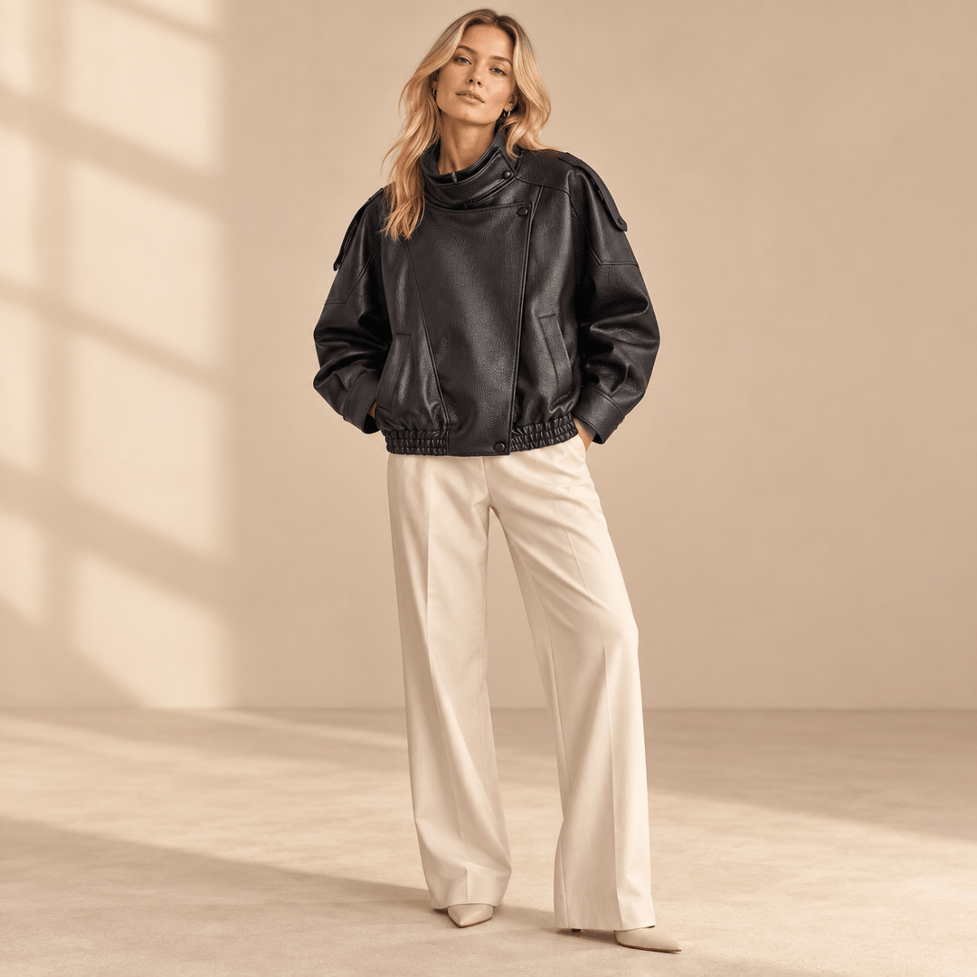Faux Leather Jacket for Women