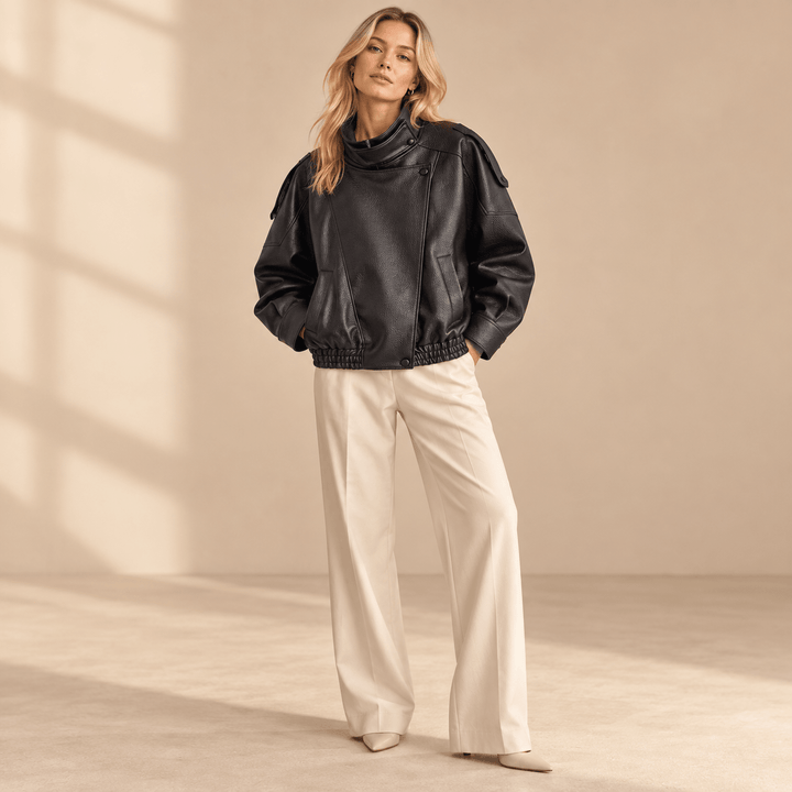 Faux Leather Jacket for Women