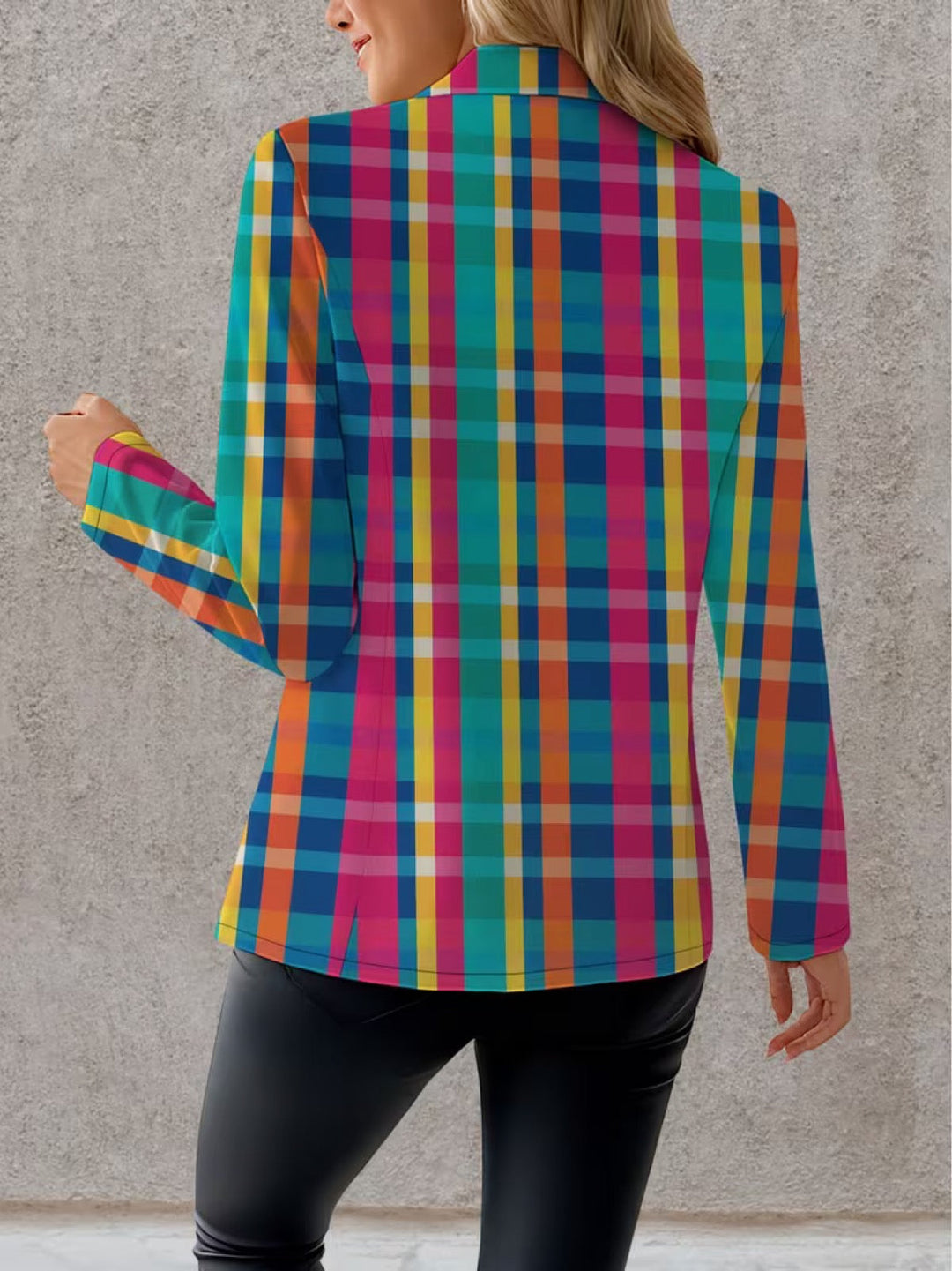 Plaid Blazer for Women