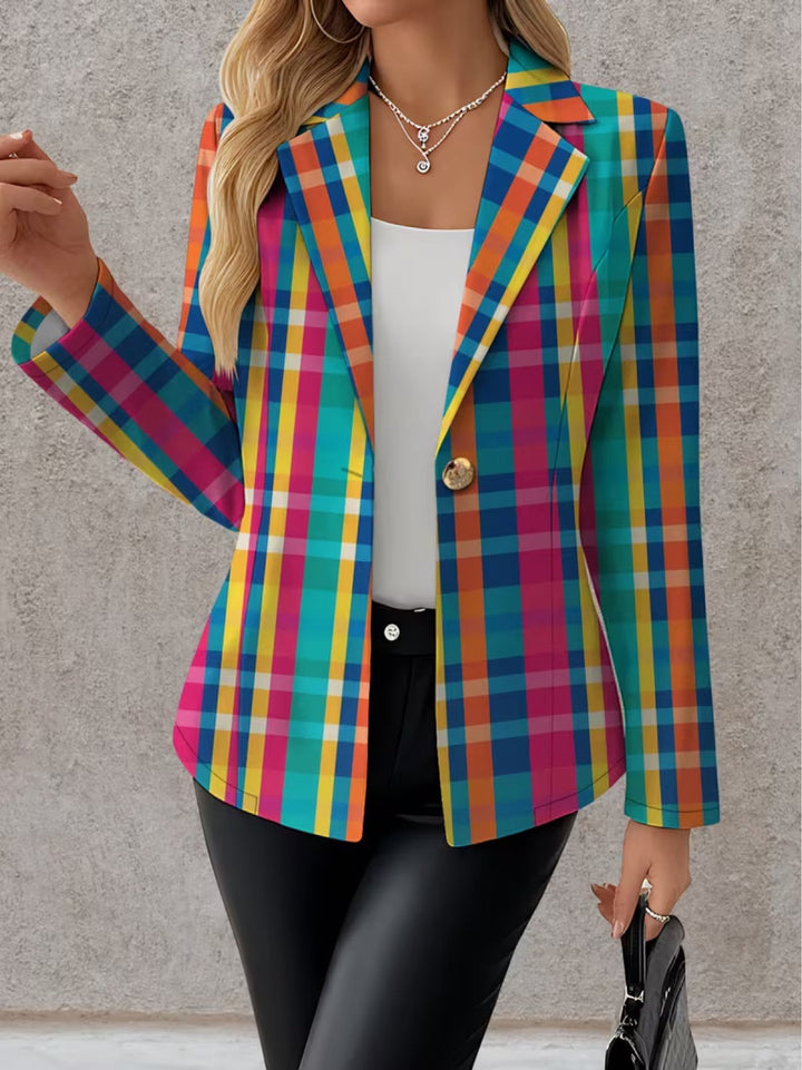 Plaid Blazer for Women