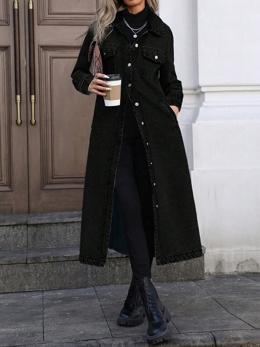 Long Denim Jacket for Women